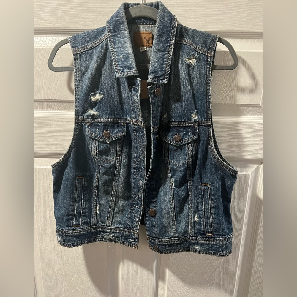 American Eagle Denim Vest